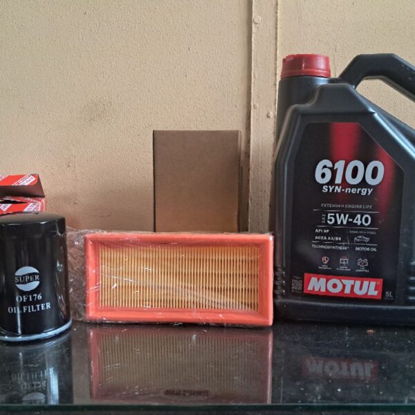 VW Citi Golf 1.3 / 1.4 / 1.6 Service Kit (1987–2010) – Motul 6100 5W-40 Oil, Air & Oil Filters